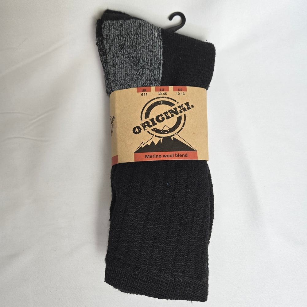 Original Merino Wool Blend Socks Style MWS01 Outdoor Hiking Men's US 10-13